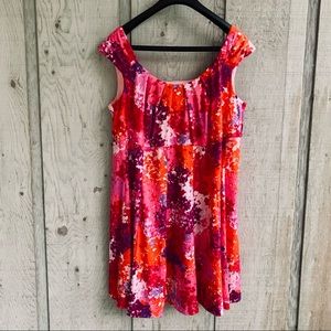 London Times Fit & Flare Dress | Floral Print | Size 18W